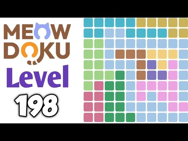 Meowdoku Level 198 board layout
