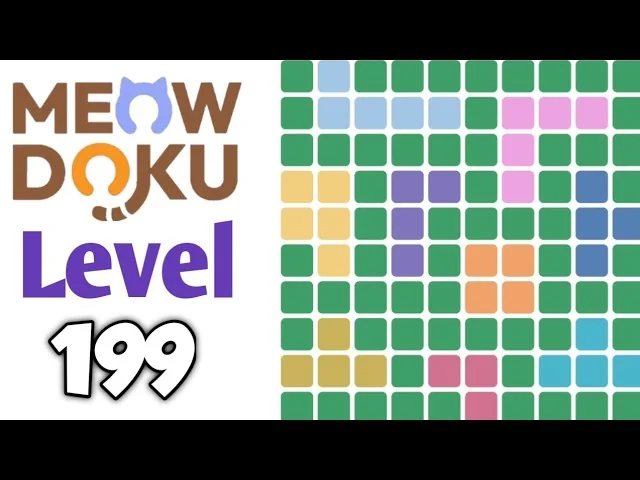 Meowdoku Level 199 board layout