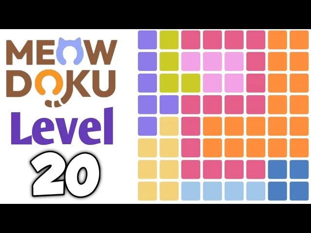Meowdoku Level 20 board layout