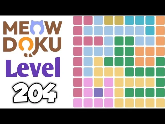 Meowdoku Level 204 board layout