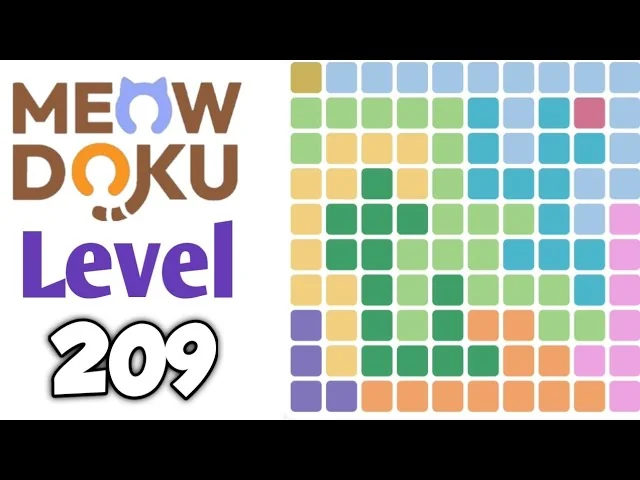 Meowdoku Level 209 board layout