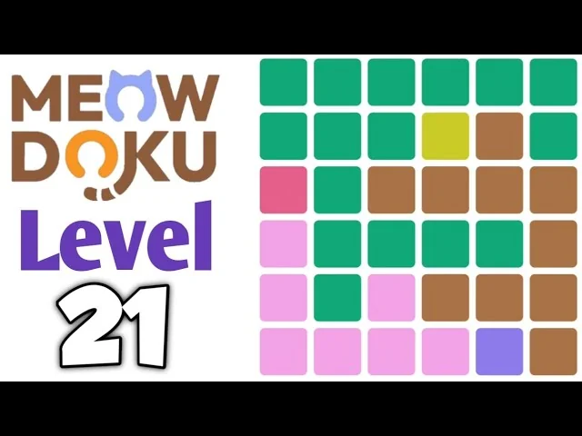 Meowdoku Level 21 board layout