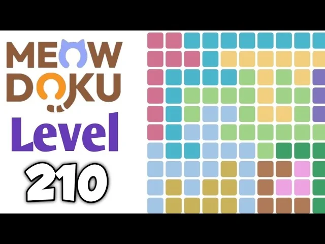Meowdoku Level 210 board layout