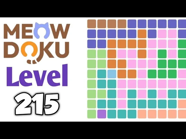 Meowdoku Level 215 board layout