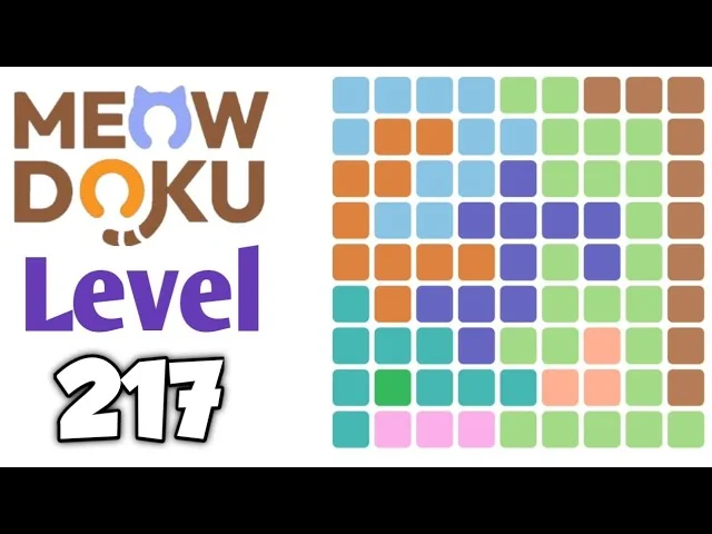 Meowdoku Level 217 board layout