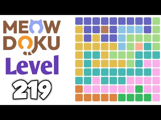 Meowdoku Level 219 board layout