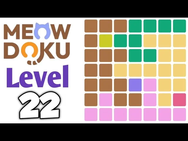 Meowdoku Level 22 board layout