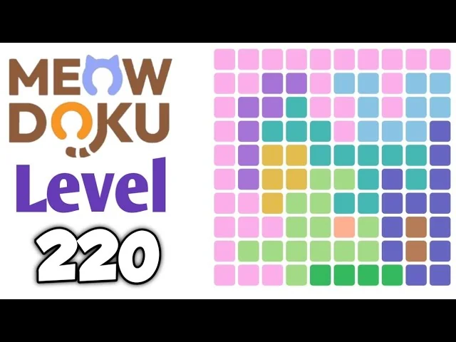 Meowdoku Level 220 board layout