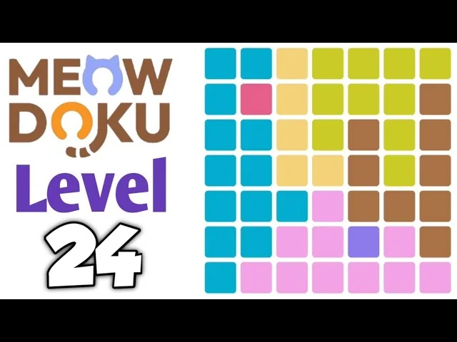 Meowdoku Level 24 board layout