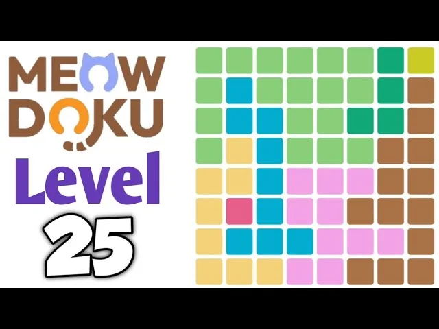 Meowdoku Level 25 board layout