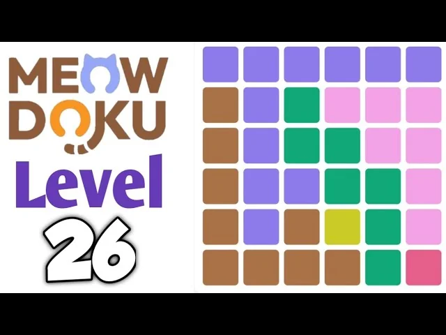 Meowdoku Level 26 board