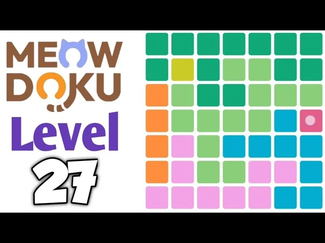 Meowdoku Level 27 board layout