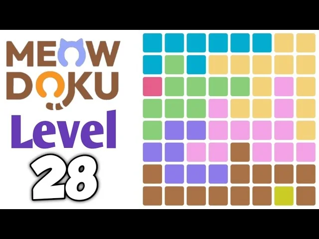 Meowdoku Level 28 board layout