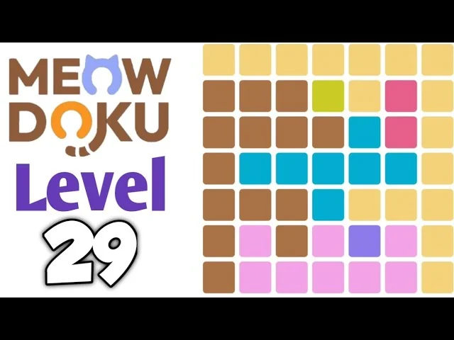 Meowdoku Level 29 board layout