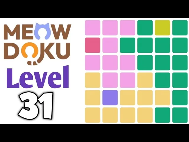 Meowdoku Level 31 board layout