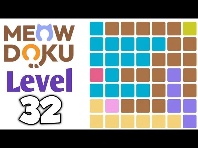 Meowdoku Level 32 board layout