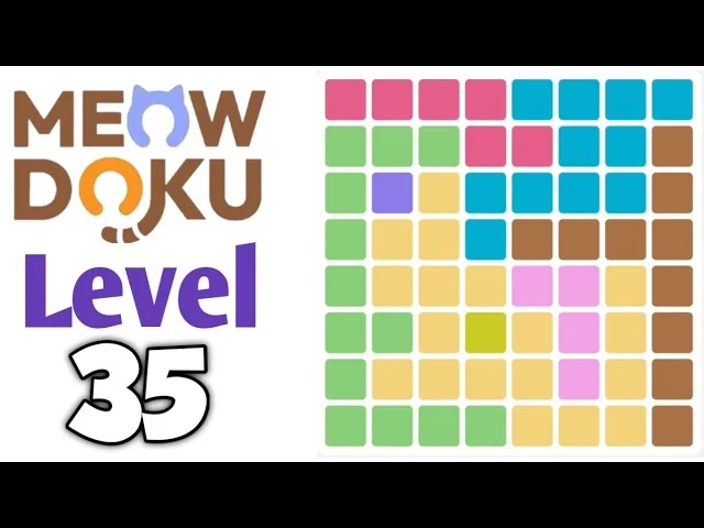 Meowdoku Level 35 board layout