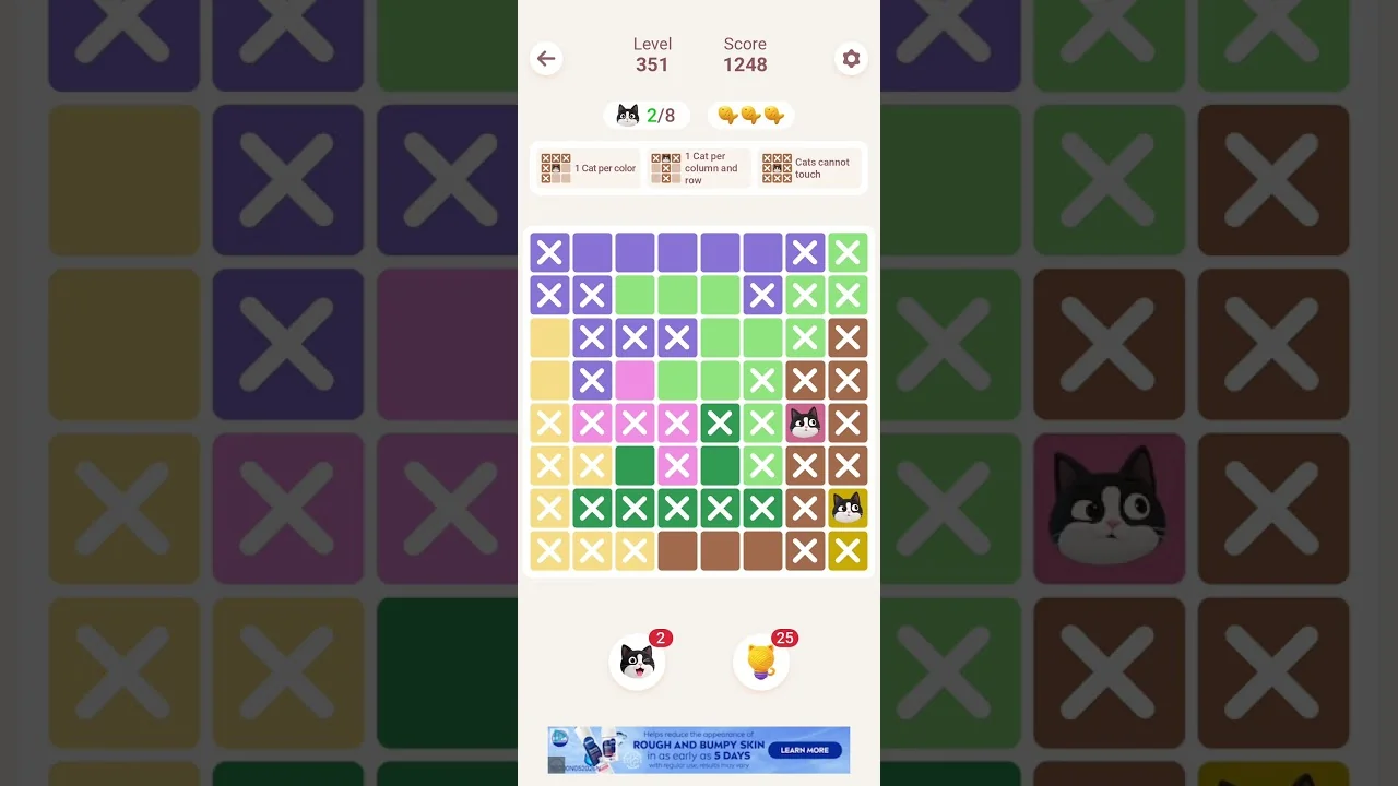 Meowdoku Level 351 board layout