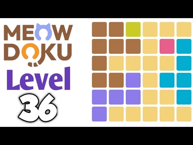 Meowdoku Level 36 board layout