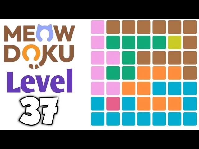 Meowdoku Level 37 board layout