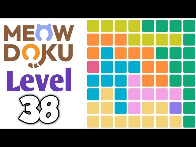 Meowdoku Level 38 board layout