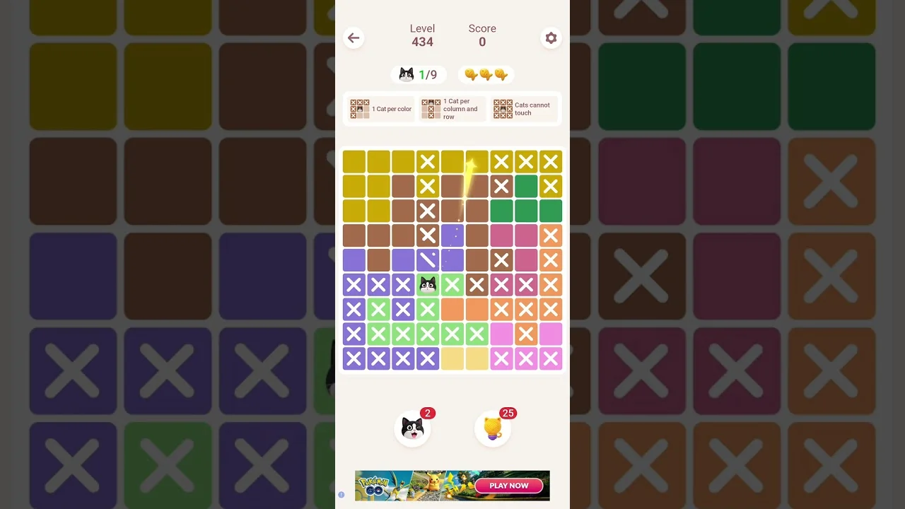 Meowdoku Level 434 board layout