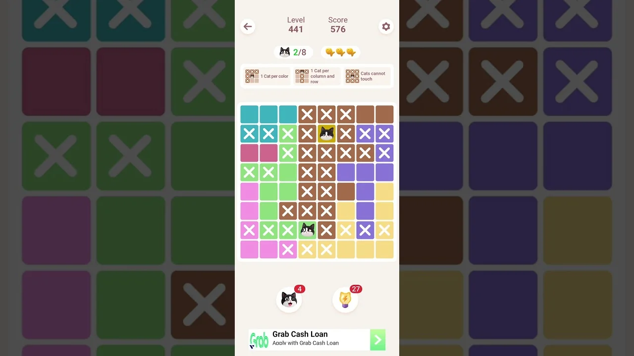 Meowdoku Level 441 board layout