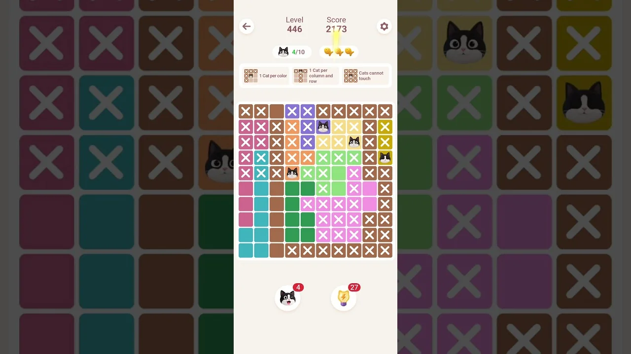 Meowdoku Level 446 board layout