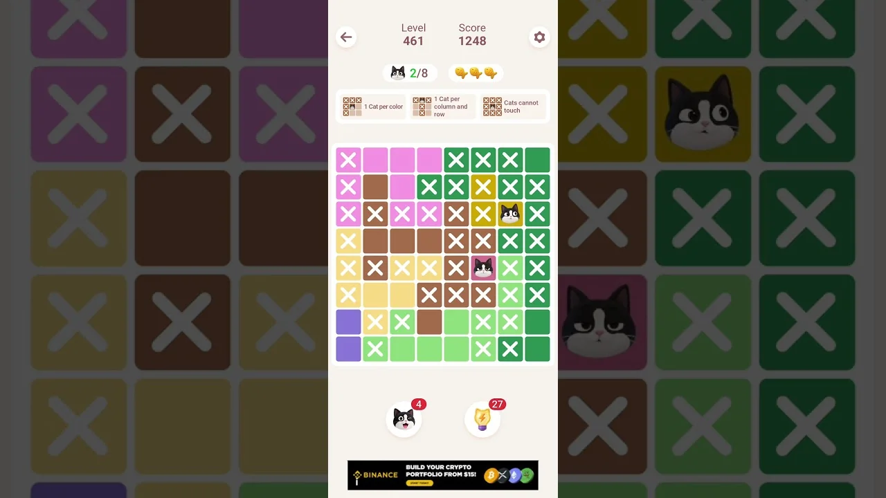 Meowdoku Level 461 board layout