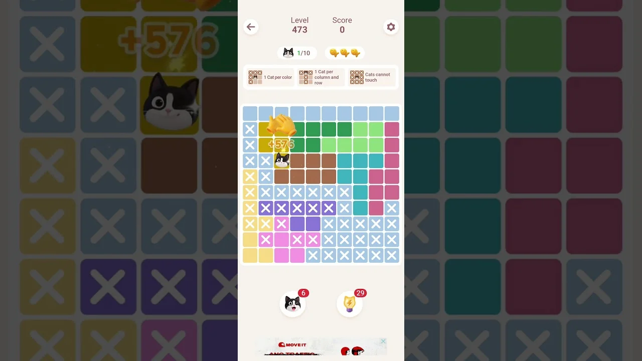 Meowdoku Level 473 board layout