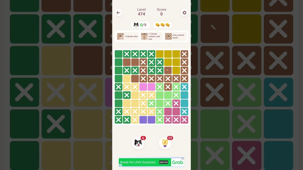 Meowdoku Level 474 board layout