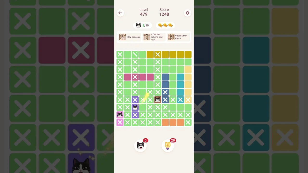 Meowdoku Level 479 board layout