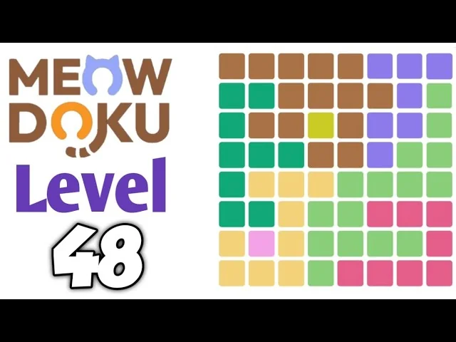 Meowdoku Level 48 board layout