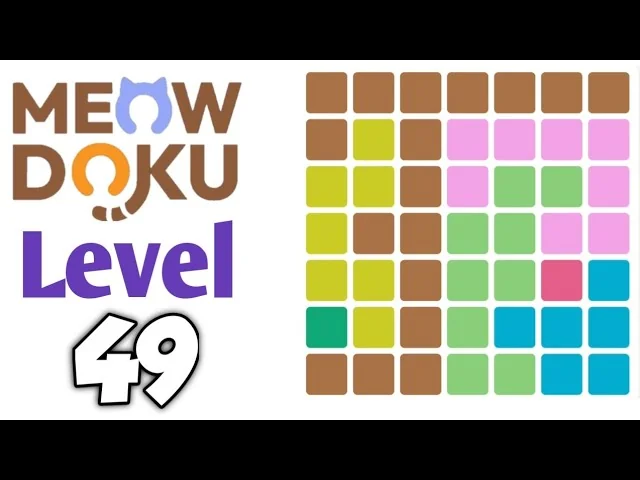 Meowdoku Level 49 board layout