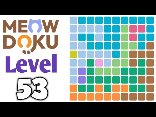 Meowdoku Level 53 board