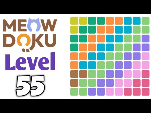Meowdoku Level 55 board