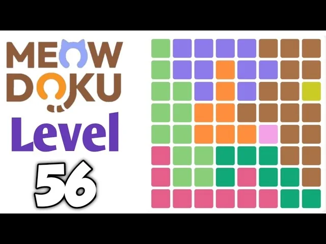 Meowdoku Level 56 board
