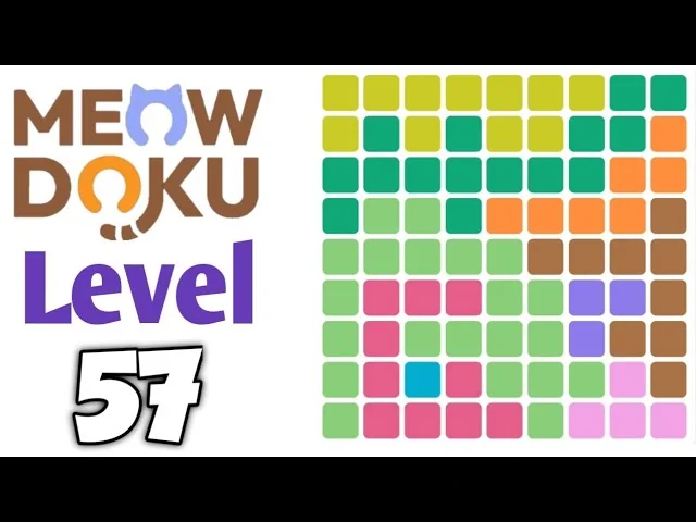 Meowdoku Level 57 board layout