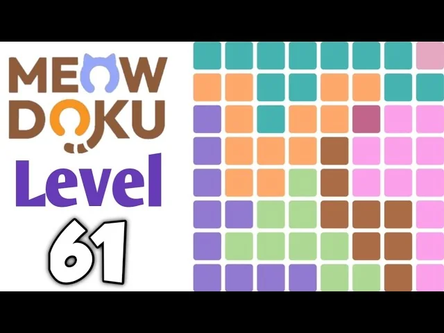 Meowdoku Level 61 board layout