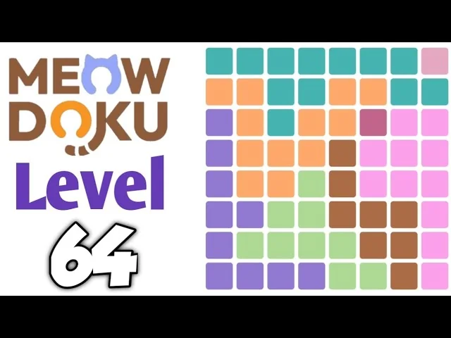 Meowdoku Level 64 board layout