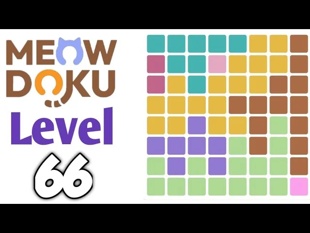 Meowdoku Level 66 board