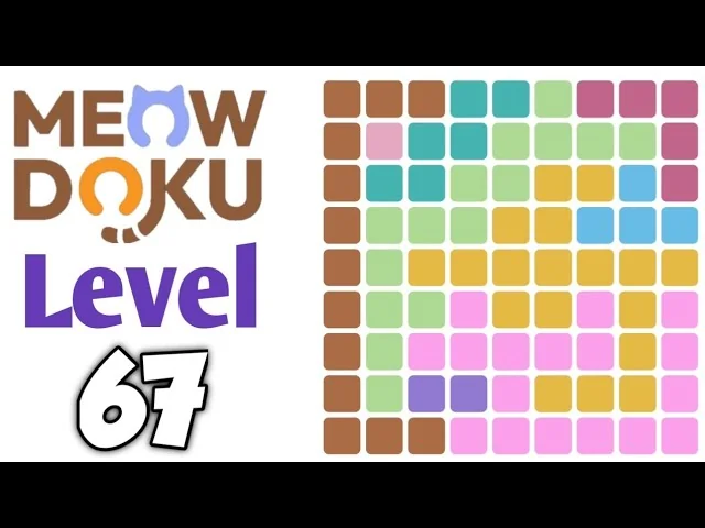 Meowdoku Level 67 board layout