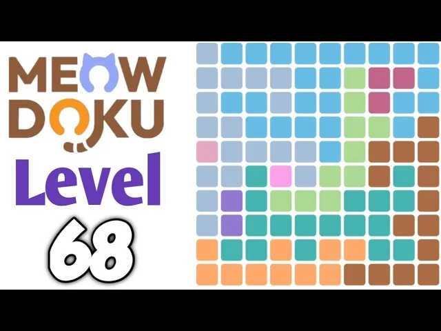 Meowdoku Level 68 board layout