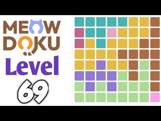 Meowdoku Level 69 board layout