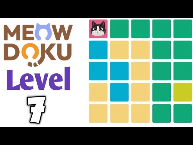 Meowdoku Level 7 board layout