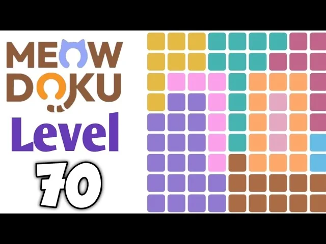 Meowdoku Level 70 board layout
