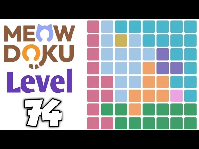 Meowdoku Level 74 board layout