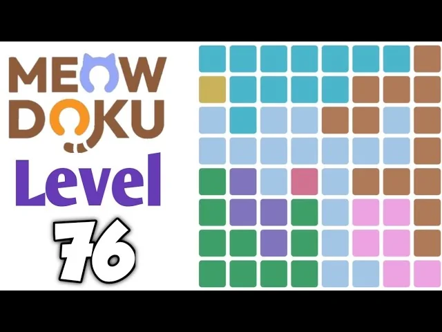 Meowdoku Level 76 board layout