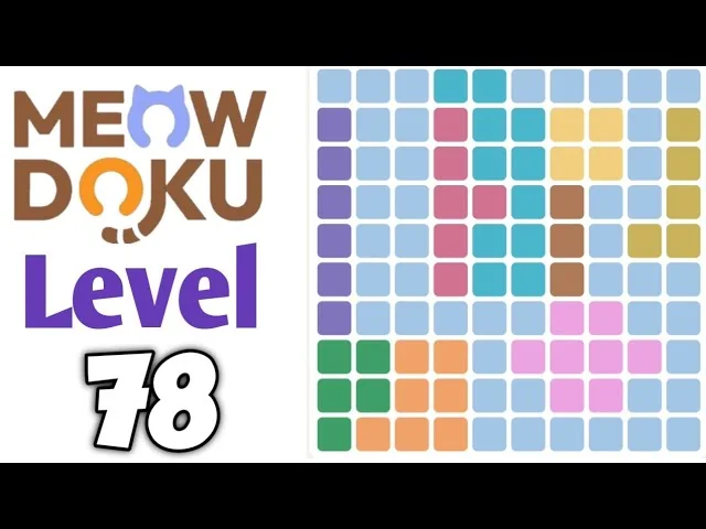 Meowdoku Level 78 board layout