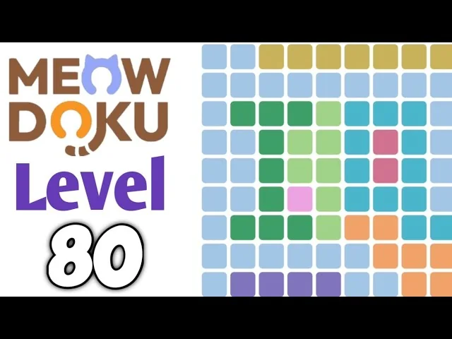 Meowdoku Level 80 board layout